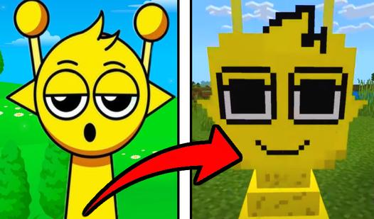 Game Screenshot Sprunki in Mineblock: Cases