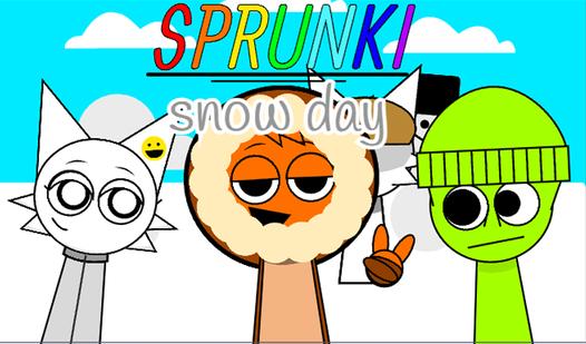 Game Screenshot Sprunki snow day