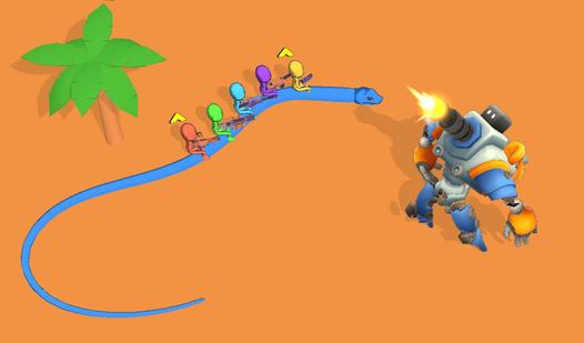 Game Screenshot Army on Snake: Robots Attack