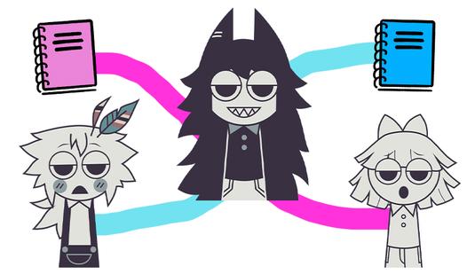 Game Screenshot Sprunki Fundamental Paper Education Draw the Path