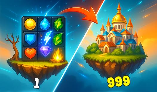 Game Screenshot Diamant Sky Stories Match 3