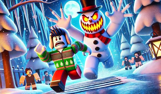 Game Screenshot Obby: Escape from the Snowman