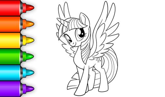 Game Screenshot Pony Coloring: Games for Girls