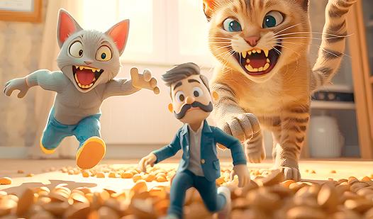 Game Screenshot Feed the Cats!