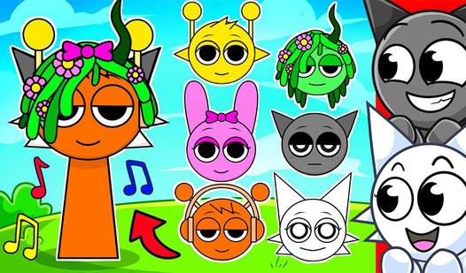 Game Screenshot Blend Sprunki in Mixer 3D: Create Your Own Sprunki