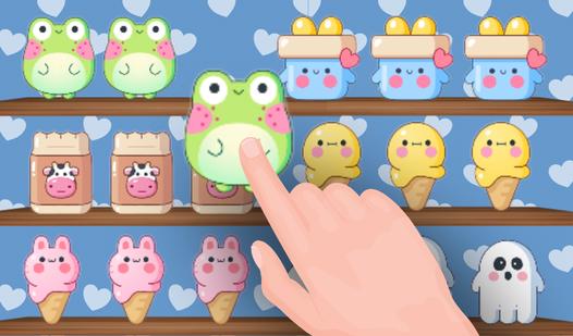 Game Screenshot On the Shelves: Kawaii Sorting