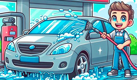 Game Screenshot Wash the car!