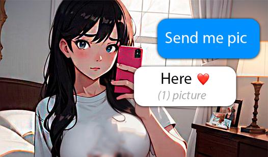 Game Screenshot Chat with my stepsister