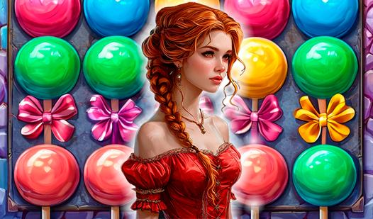 Game Screenshot Mystery Girl Three in a Row!