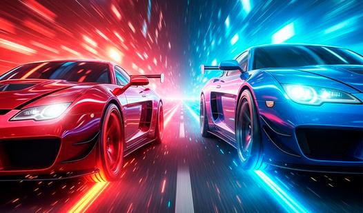 Game Screenshot Dangerous race for two