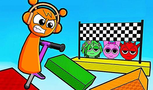 Game Screenshot Sprunki Pogo Stick Obby 3D