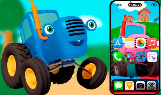 Game Screenshot Check the Smartphone Of The Blue Tractor!