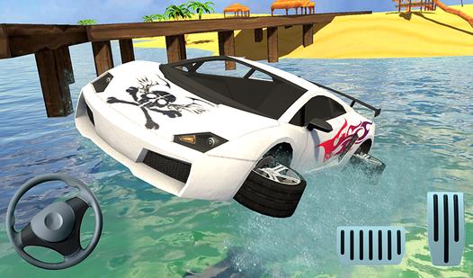 Game Screenshot Surfing by car 3D
