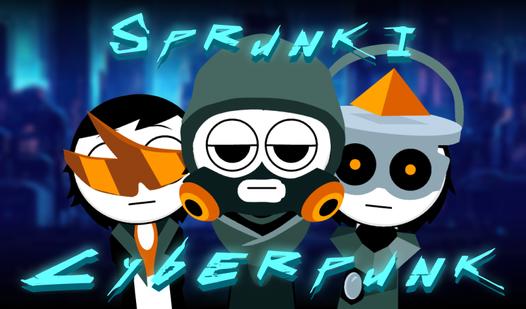 Game Screenshot Sprunki Cyberpunk