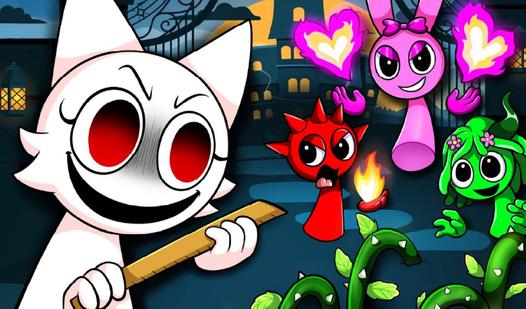 Game Screenshot My teacher became Sprunki!