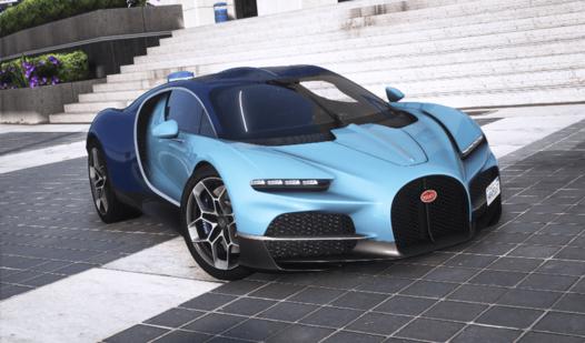 Game Screenshot Fly on a Bugatti Turbillion in city