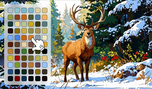 Game Screenshot Coloring Book Online - Amazing Animals