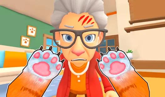 Game Screenshot Cat and granny - destruction of the house