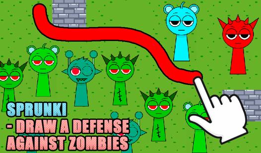 Game Screenshot Sprunki - Draw a defense against zombies
