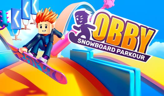 Game Screenshot Obby Snowboard Parkour