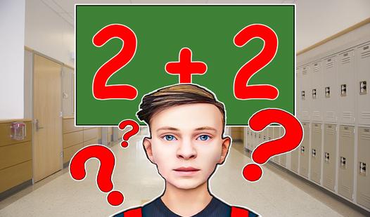 Game Screenshot Schoolboy at school