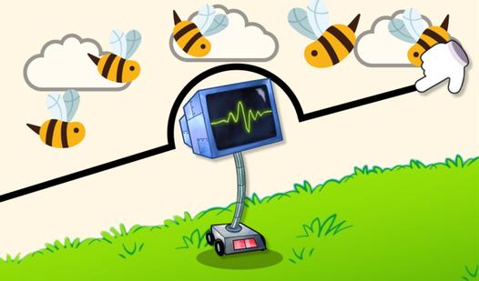 Game Screenshot Karen: Protect her from the bees!