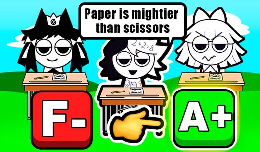 Game Screenshot Sprunki in Fundamental Paper Education