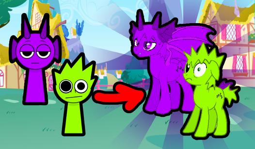 Game Screenshot Sprunki: Merge Pony Sprunki