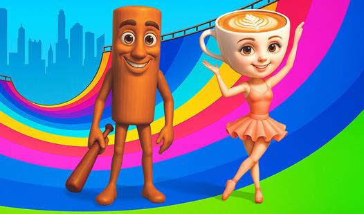 Game Screenshot Crazy Downhill! Ragdoll Fall Down!