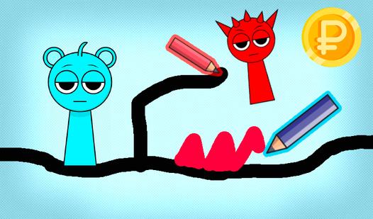 Game Screenshot Sprunki - Draw a level with a friend!