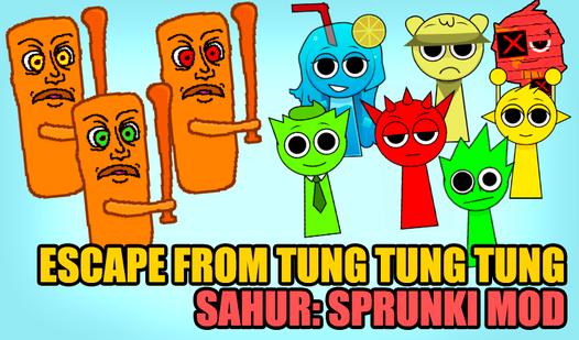 Game Screenshot Escape from Tung Tung Tung Sahur: Sprunki mod