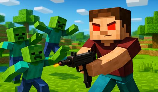 Game Screenshot Herobrine vs. Monster Shool