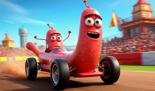 Game Screenshot Racing sausage