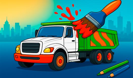 Game Screenshot Trucks Coloring Book for Kids
