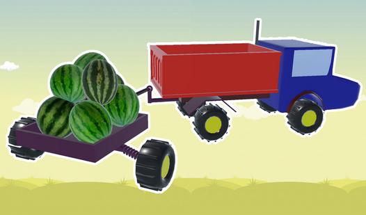 Game Screenshot A truck is carrying watermelons