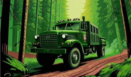 Game Screenshot Driver of a military Ural 2