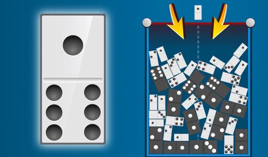 Game Screenshot Merge dominoes. Get to thirteen!