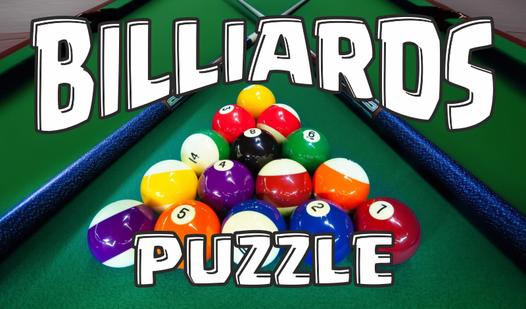 Game Billiards. Puzzle.