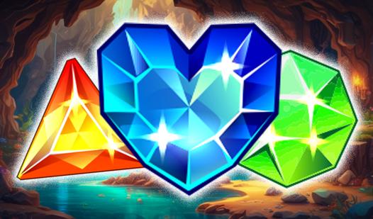 Game Screenshot Merge Diamonds in Match 3!