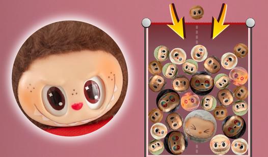 Game Screenshot Merge the Labubu. Get to the last one!