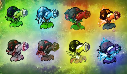 Game Screenshot Evolution of the Peashooters Elements