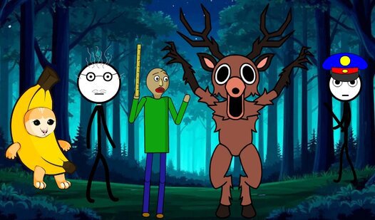 Game Screenshot Baldi 99 Nights from Outside