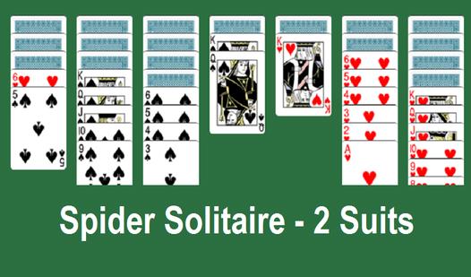 Game Spider Solitaire - 2 Suits