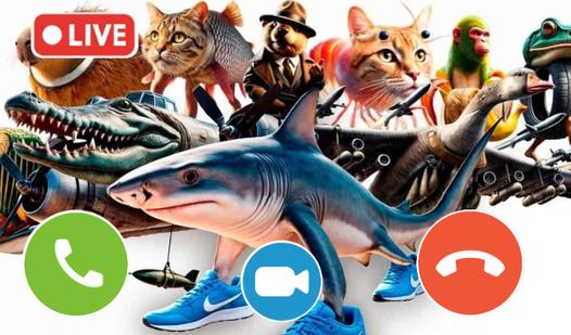 Game Screenshot Call Italian Animals - Chat Prank
