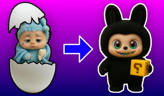 Game Screenshot Grow up Labubu (secret, normal, blue, etc.)