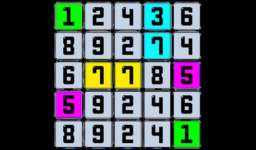 Game Screenshot The numbers
