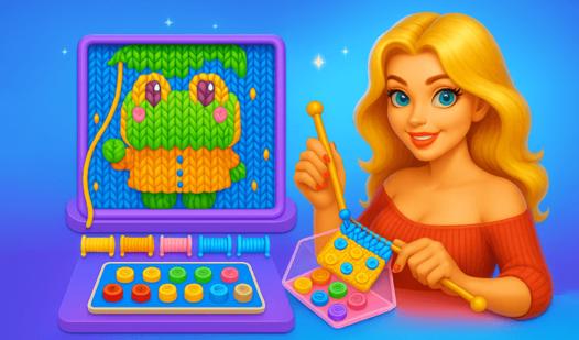 Game Screenshot Wool Art Sort Puzzle 3D