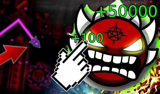 Game Screenshot Geometry Dash: Evolution of the Clicker Super