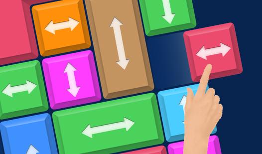 Game Screenshot Moving Colored Blocks