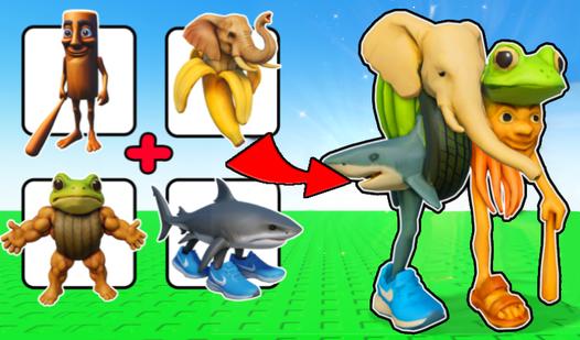 Game Screenshot Brainrot merge 3D! Combine italian animal memes